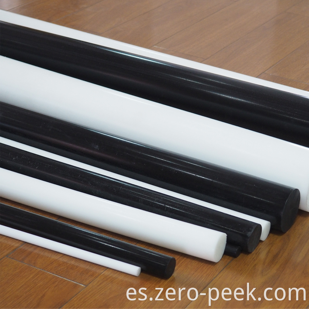 Natural colored acetal rod